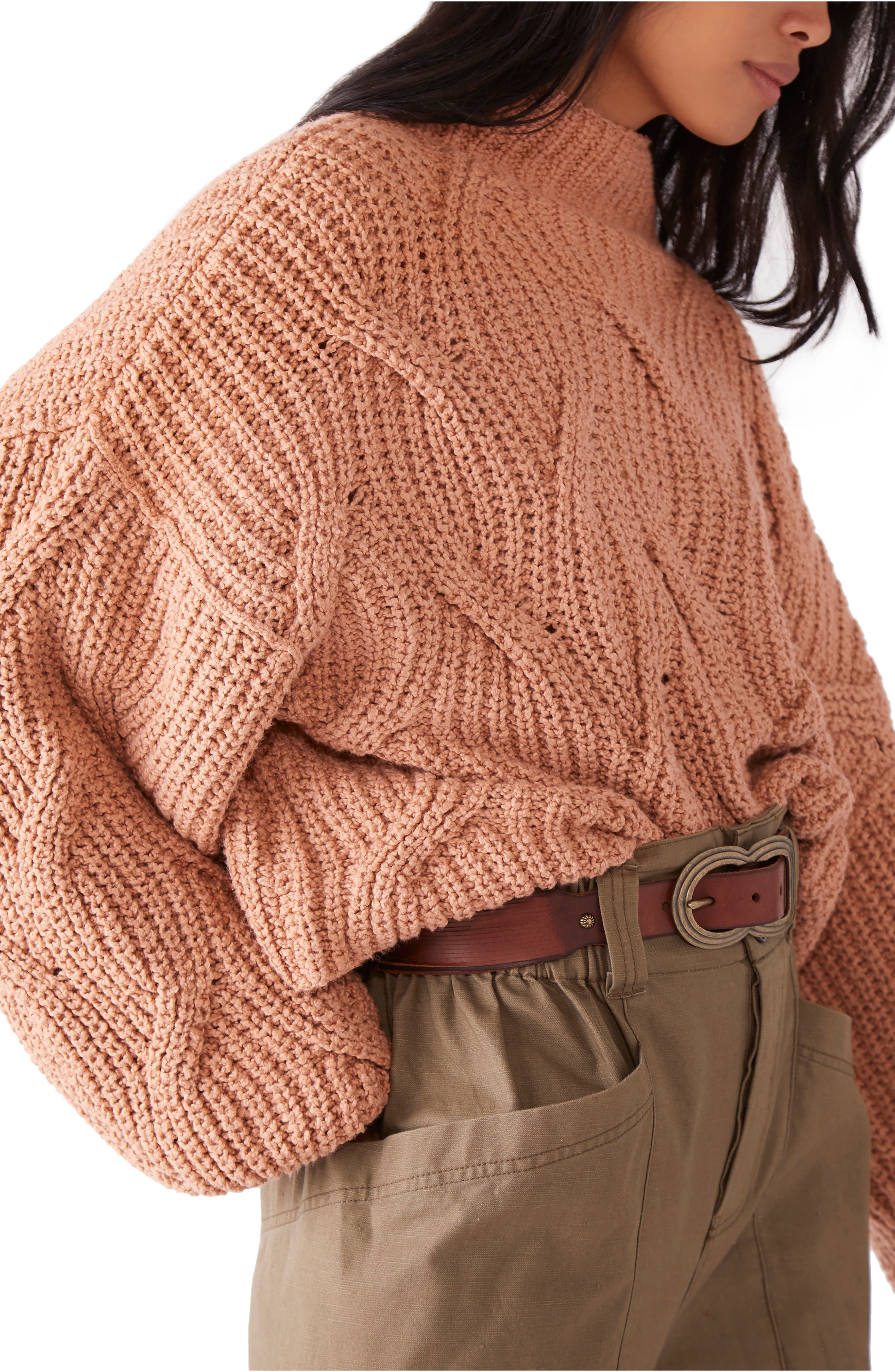 seasons change funnel neck sweater free people