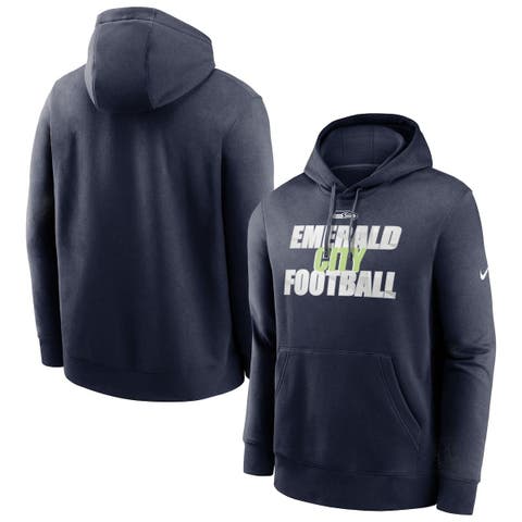 NIKE Fan Gear Seattle Seahawks Mens Nike Therma Pullover Hoodie - Hoodies