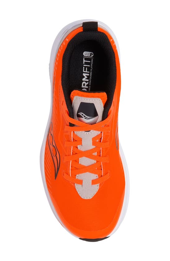 Shop Saucony Kids' Endorphin Kdz Running Shoe In Orange/ Grey
