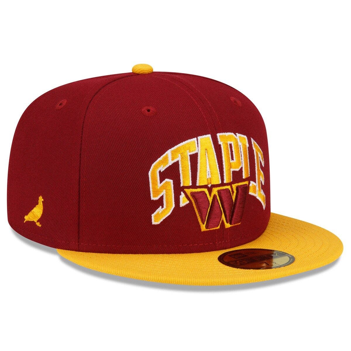 New Era X Staple Men's New Era Burgundy/Gold Washington Commanders NFL ...