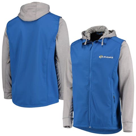 Profile Men's Royal/Heather Gray Los Angeles Dodgers Big & Tall Raglan  Full-Zip Track Jacket