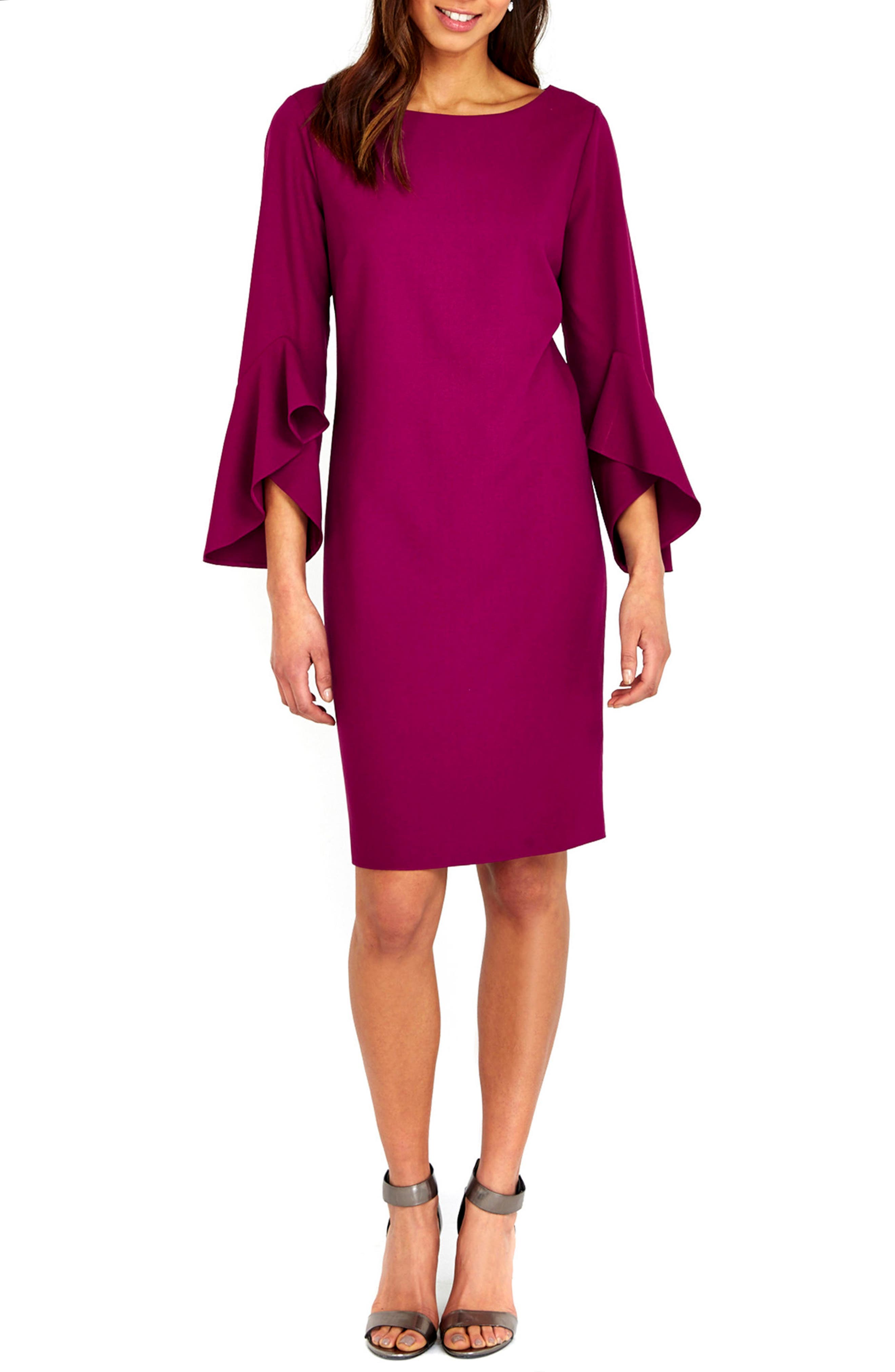 wallis flute sleeve dress