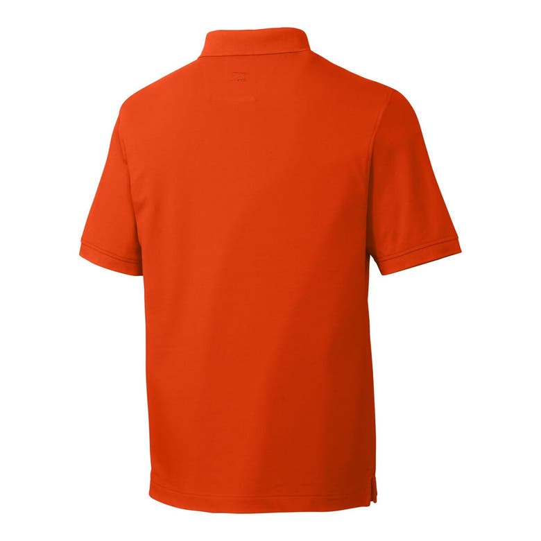 Shop Cutter & Buck Orange Clemson Tigers Alumni Logo Advantage Tri-blend Pique Polo