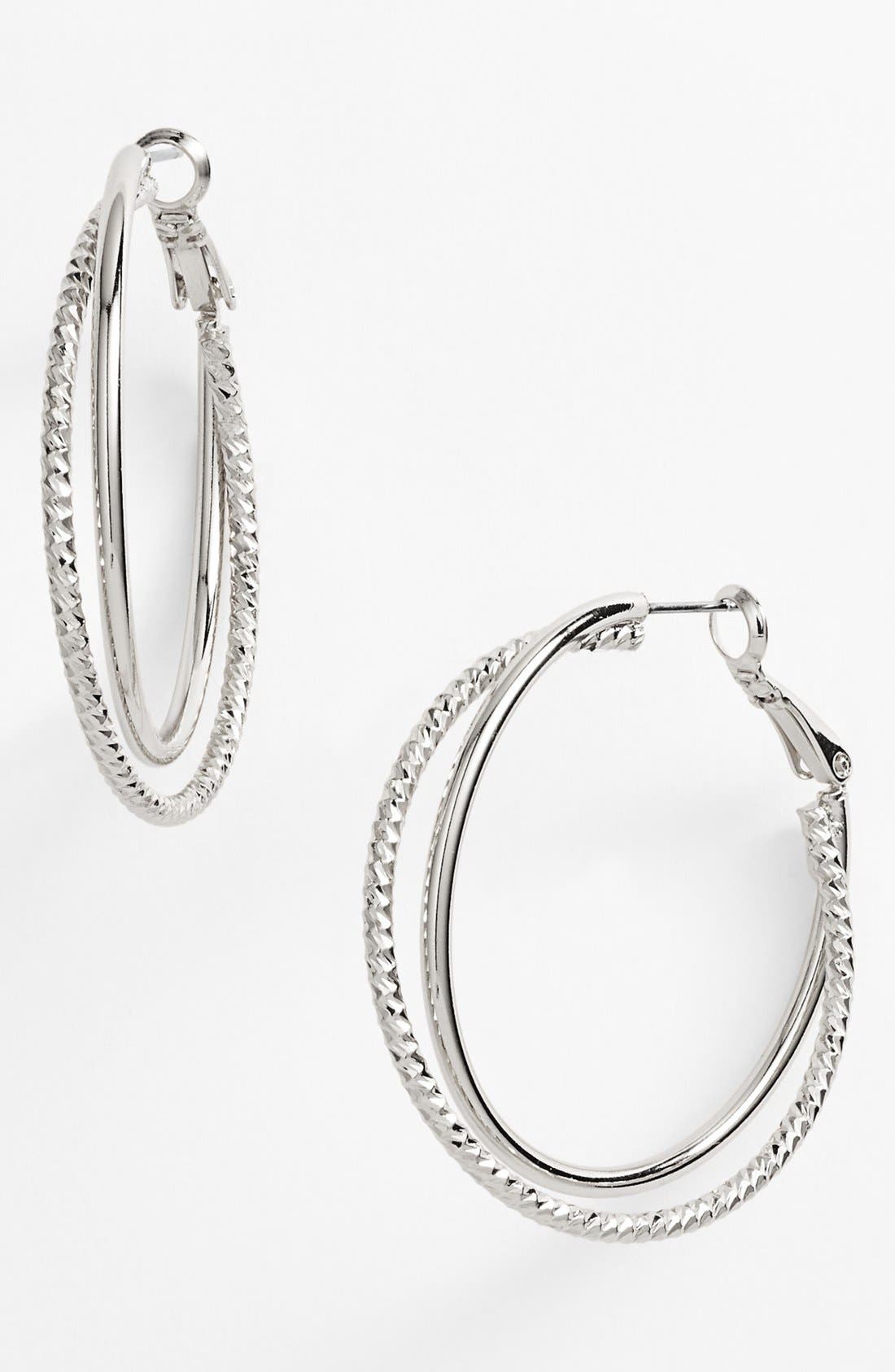 Nordstrom Textured Hoop Earrings | Nordstrom