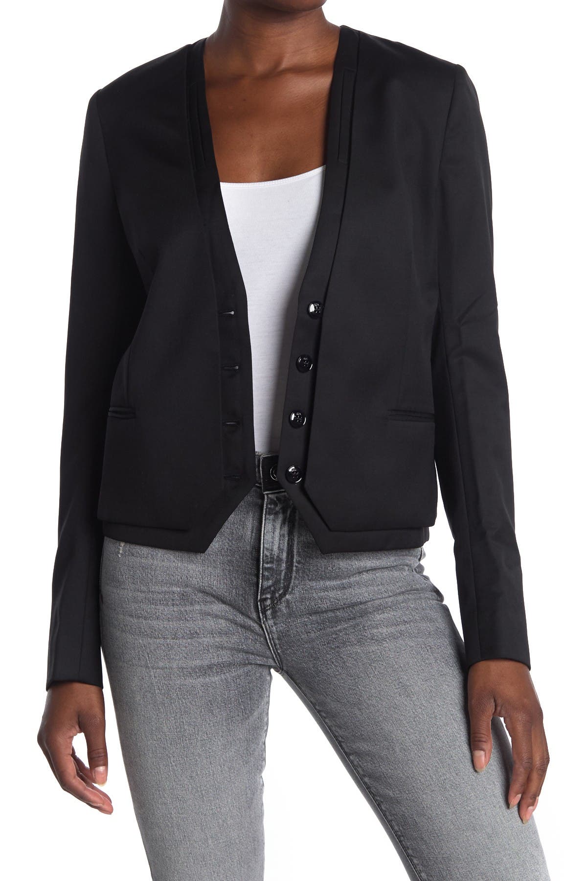 wool blazer with jeans