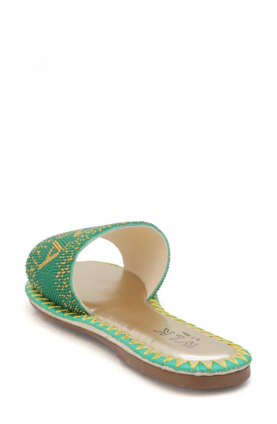 Wlk By S. Miller Natalie Slide Sandal In Green