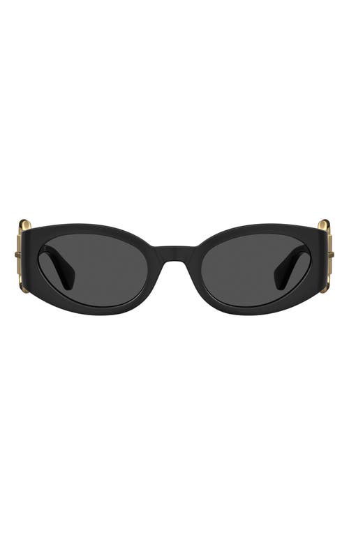 MOSCHINO MOSCHINO 53MM ROUND SUNGLASSES 