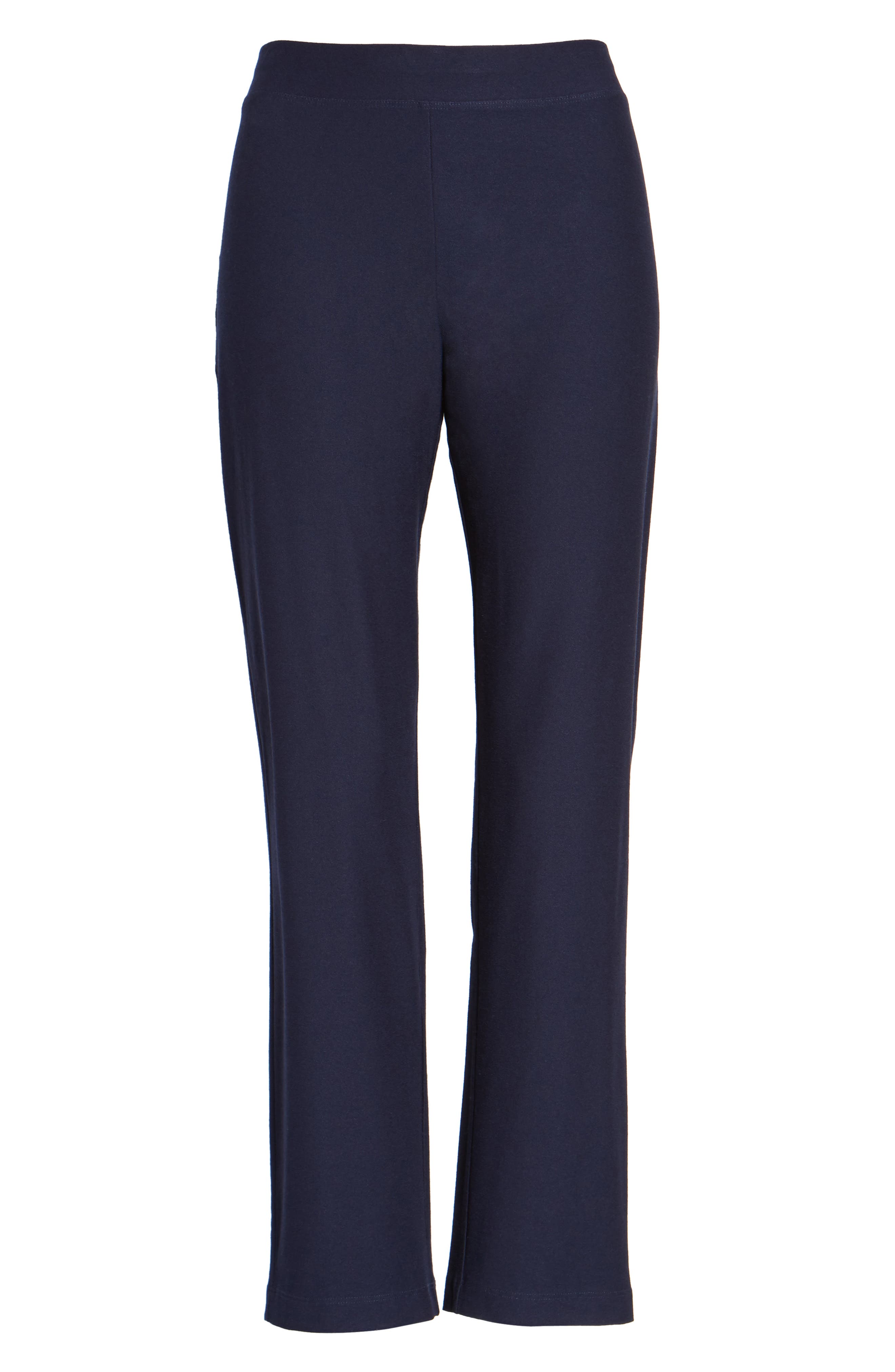 eileen fisher black crepe pants