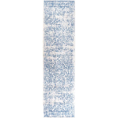 Jonathan Y Ferro Filigree Area Rug In Cream/blue