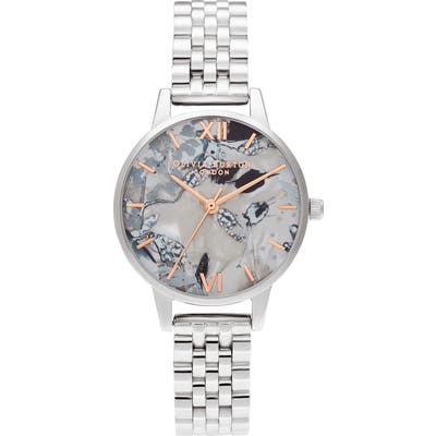 Olivia Burton Abstract Florals Bracelet Strap Watch, 30Mm