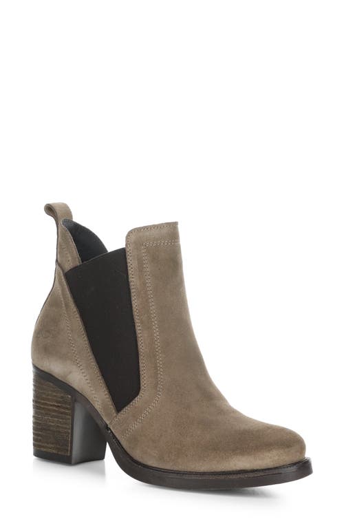 Shop Bos. & Co. Bellini Waterproof Chelsea Boot In Taupe/dkbrown Suede