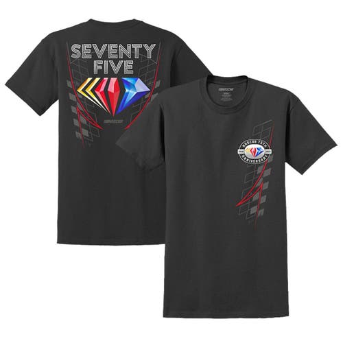 E2 APPAREL Men's Black NASCAR 75th Anniversary T-Shirt