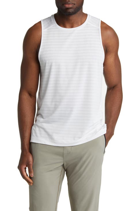 Essentials Men's Tech Stretch Performance Tank Top Shirt :  : Clothing, Shoes & Accessories