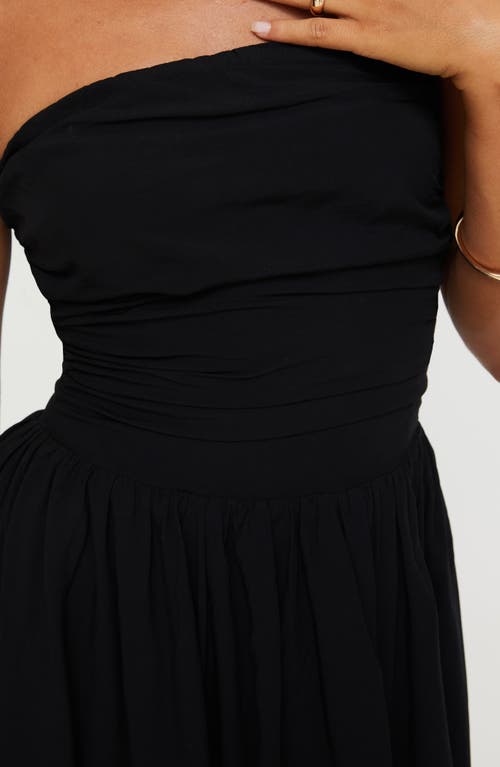 Shop Princess Polly Rashida Strapless Minidress In Black
