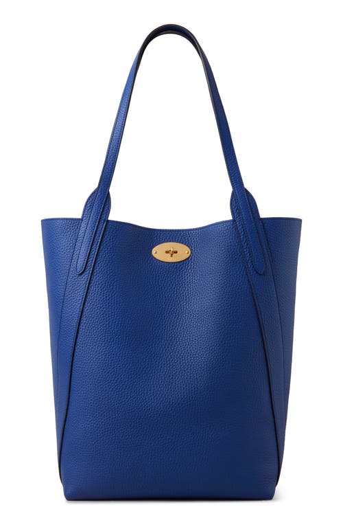 Mulberry Bayswater Heavy Grain Leather North/South Tote in Pigment Blue