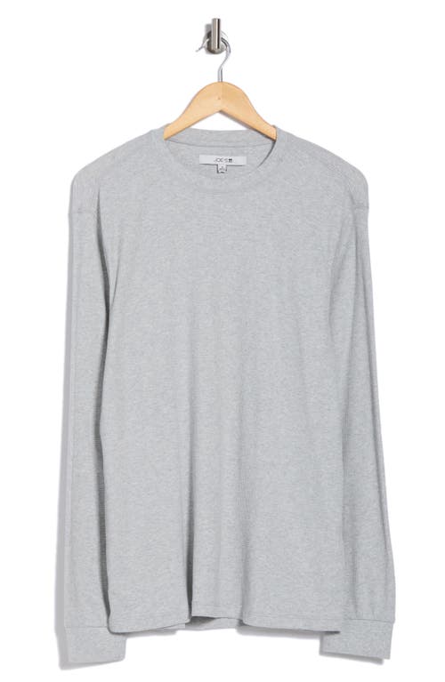 Joe's Crewneck Waffle Knit Long Sleeve T-shirt In Steele