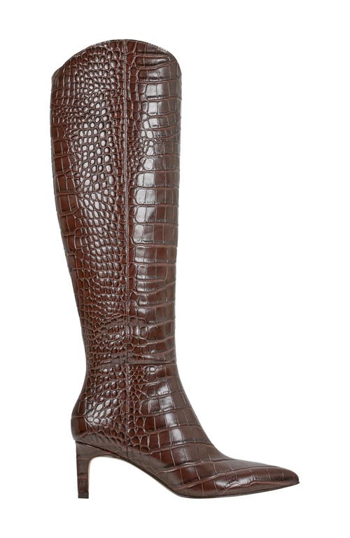 MARC FISHER LTD MARC FISHER LTD QUINNIE CROC EMBOSSED OVER THE KNEE BOOT 