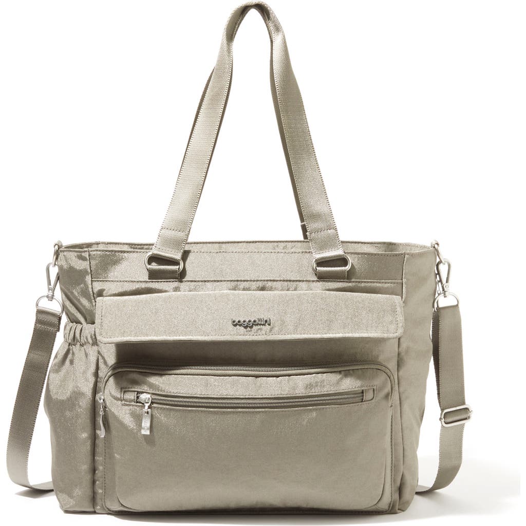 Baggallini Modern Laptop Tote In Sterling Shimmer