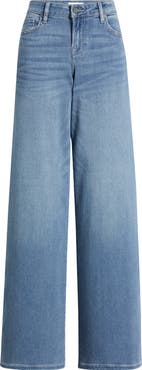 HIDDEN JEANS Mid Rise Super Wide Leg Jeans
