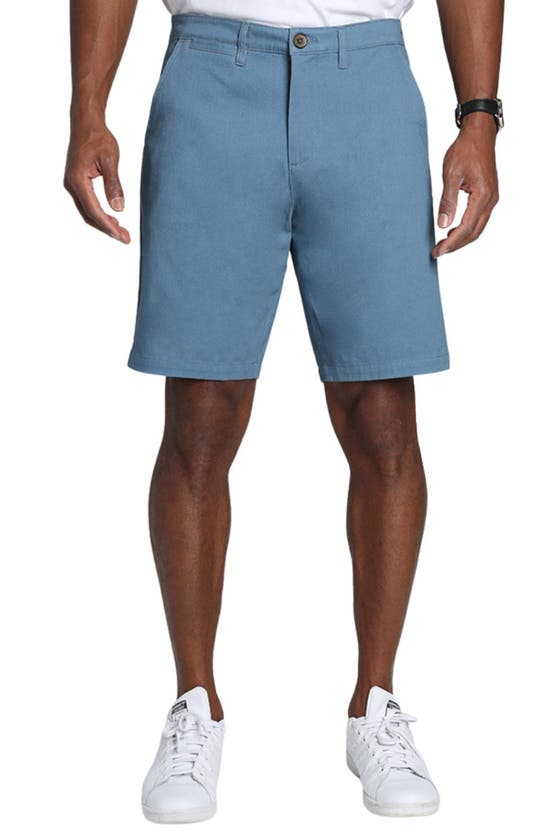Jachs Stretch Twill Chino Shorts In Blue