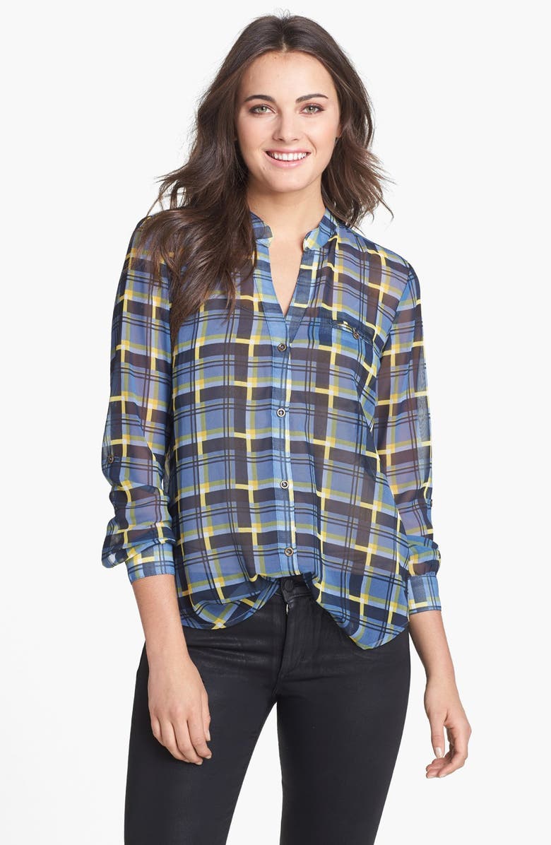 KUT from the Kloth Plaid Blouse | Nordstrom