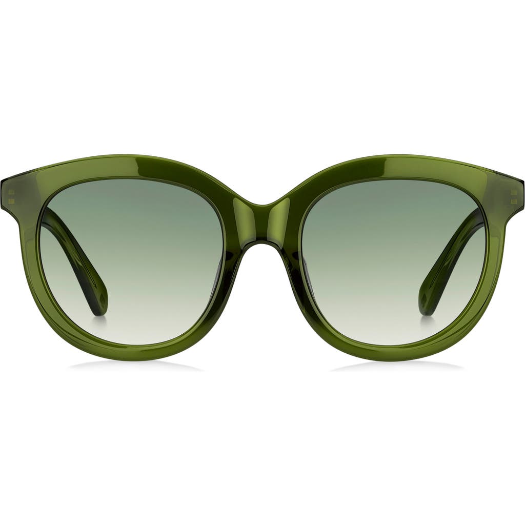 Kate Spade New York Lillian 53mm Round Sunglasses In Green