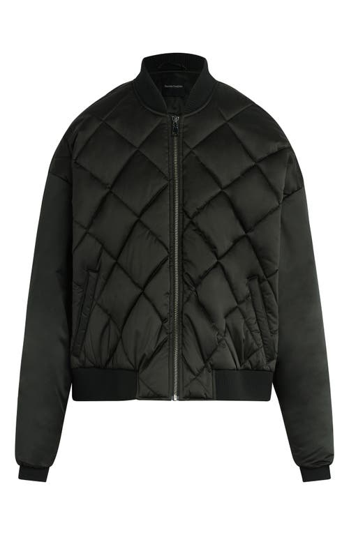 Favorite Daughter The Favorite Quilted Bomber Jacket In Black/black