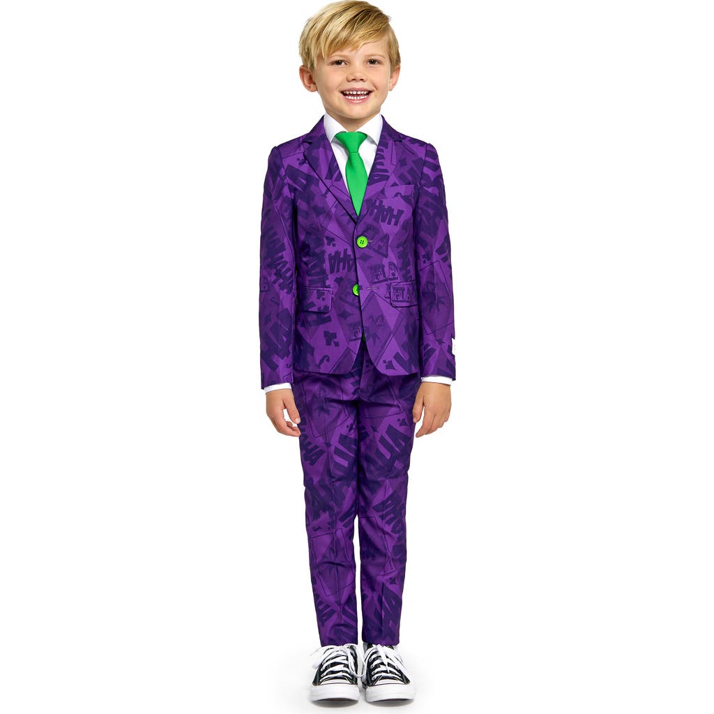 Opposuits Little Boys The Joker Suit, Pant And Tie, 3-piece Set In Purple