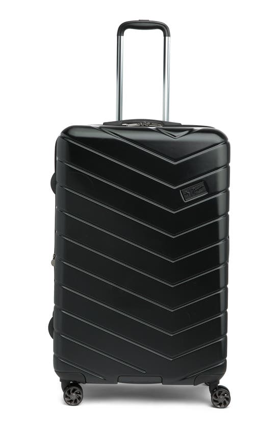 Shop Original Penguin Aero 29" Large Spinner Suitcase In Black