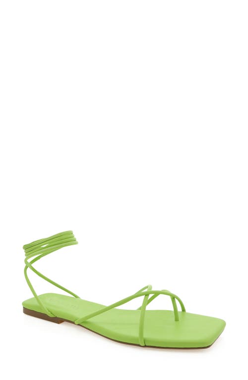 Billini Fyru Ankle Wrap Sandal In Green