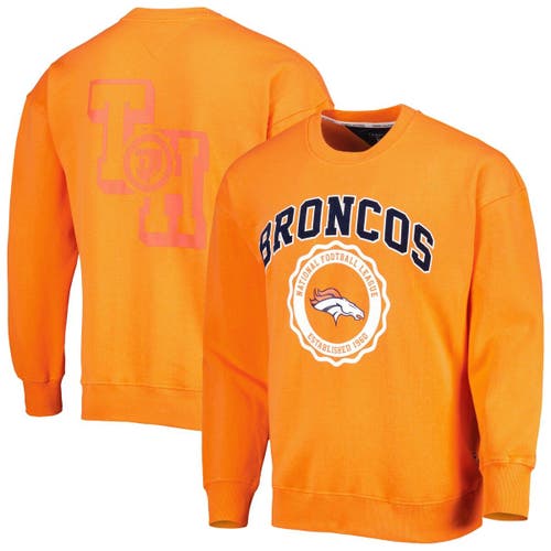 Men's Tommy Hilfiger Orange Denver Broncos Ronald Crew Sweatshirt