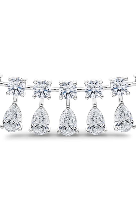 Hautecarat Lab Created Diamond Frontal Necklace In 18k White Gold