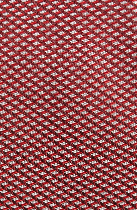 Shop Nordstrom Caldwell Mini Geometric Pattern Silk Tie In Red