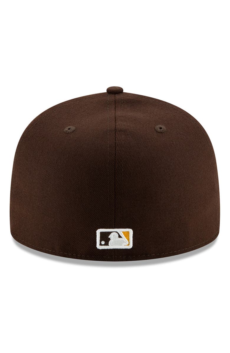Men's New Era Brown San Diego Padres Alternate Authentic Collection  On-Field 59FIFTY Fitted Hat