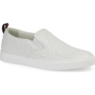 Gucci Quilted Sneaker, White