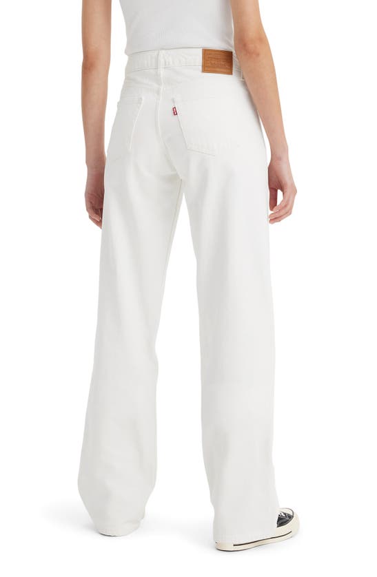 Shop Levi's Low Loose Wide Leg Jeans In White Squared