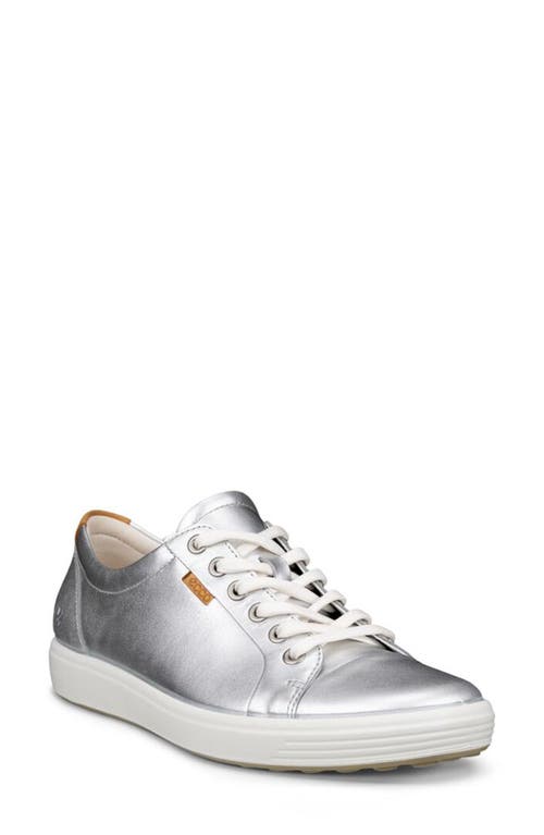 Shop Ecco Soft 7 Sneaker In Metallic Silver