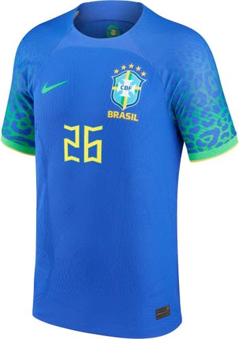 Nike Men's Nike Gabriel Martinelli Blue Brazil National Team 2022/23  Authentic Away Jersey