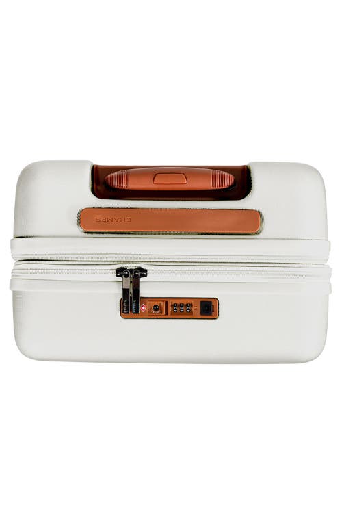 Champs Vintage Ii 20-inch Hardside Spinner Carry-on In Ivory