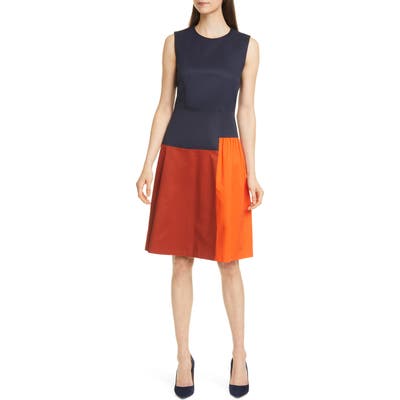 Boss Dolouri Colorblock Dress, Blue