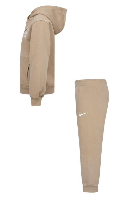 Nike Kids' Fleece Pullover & Joggers Set In Hemp