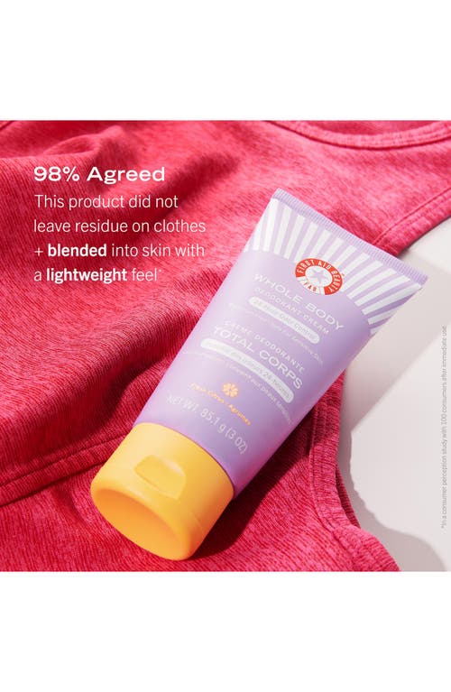First Aid Beauty Whole Body Deodorant Cream 3 oz / 85 ml In No Color