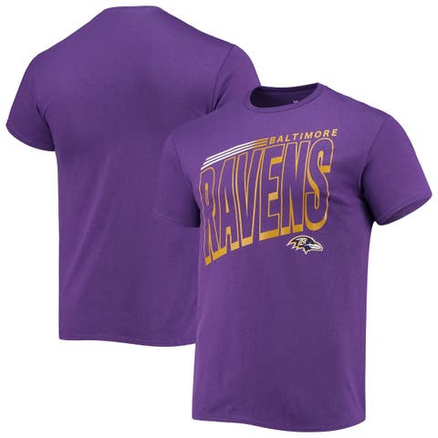 Men's Fanatics Branded Purple Baltimore Ravens Helmet Platform Long Sleeve T-Shirt