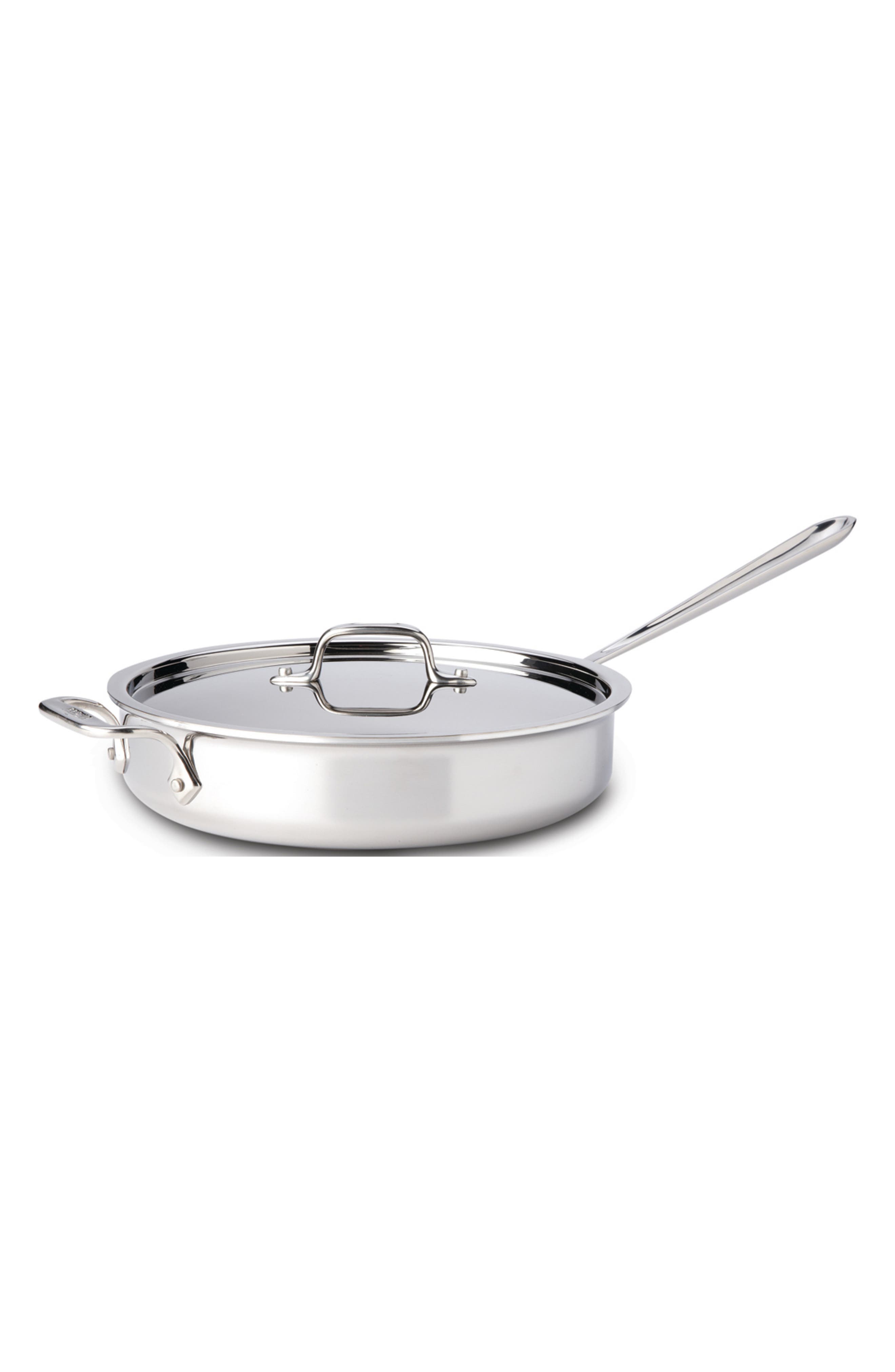 UPC 011644502423 product image for All-Clad D3 3-Quart Stainless Steel Saute Pan, Size One Size - Metallic | upcitemdb.com