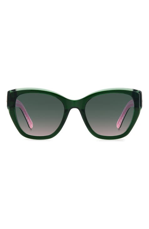 yolanda 51mm polarized gradient cat eye sunglasses