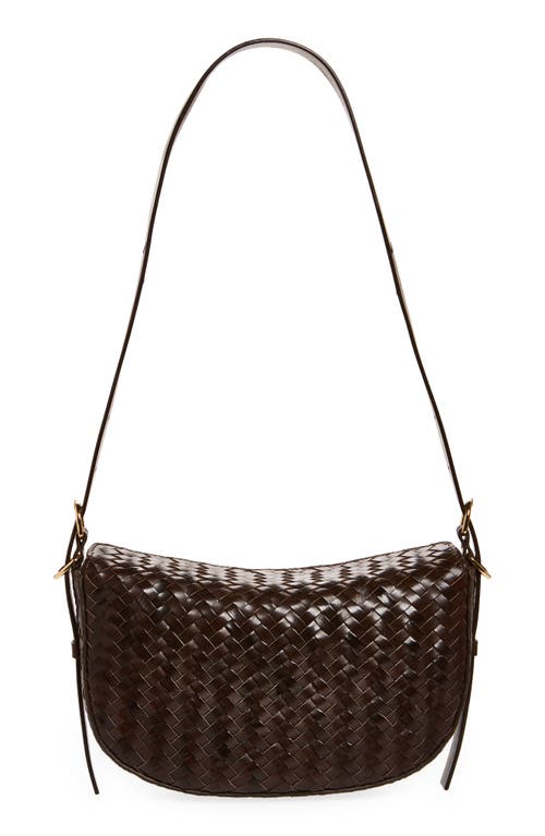 Shop & Other Stories Steve Braided Leather Shoulder Bag In Brown Medium Dusty