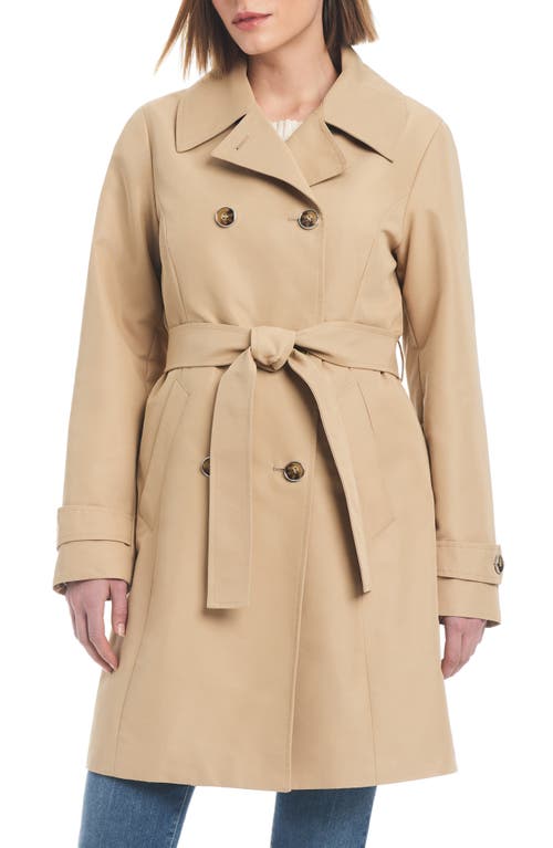 Double Breasted Trench Coat in True Khaki
