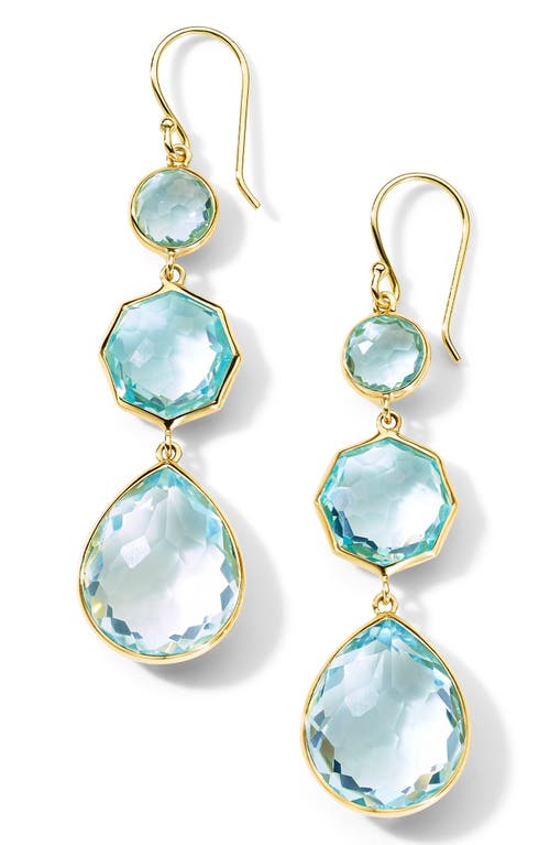 Ippolita Rock Candy Crazy 8's Drop Earrings in Gold/Blue Topaz at Nordstrom
