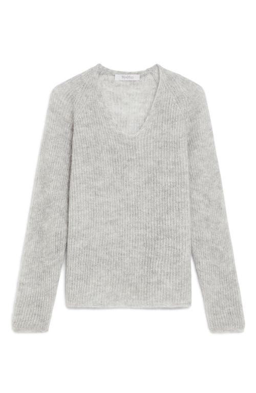 Shop Max Mara Leisure Fresis V-neck Sweater In Light Grey