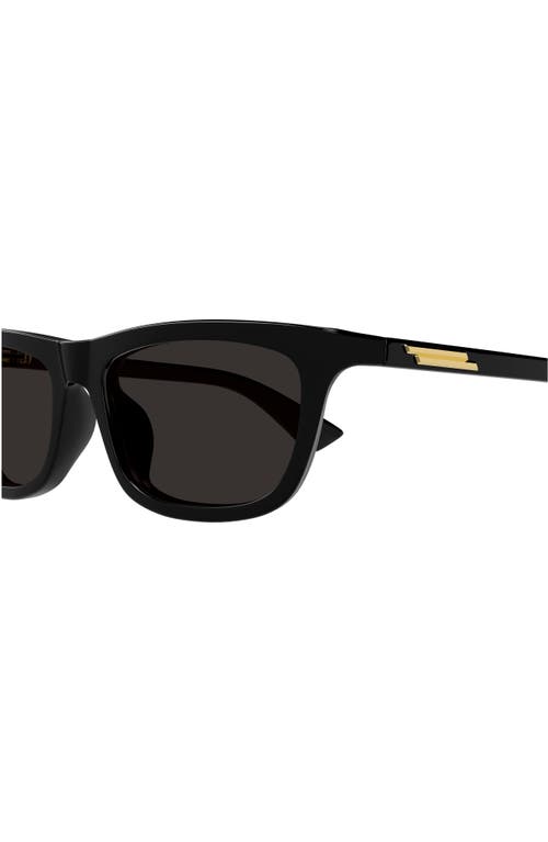 Shop Bottega Veneta 58mm Square Sunglasses In Black